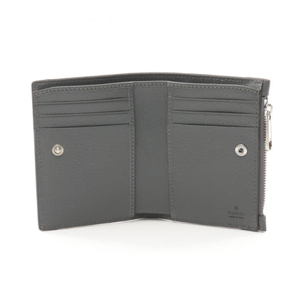 Gucci Gray Leather Coated Canvas Wallet (Bi-Fold)