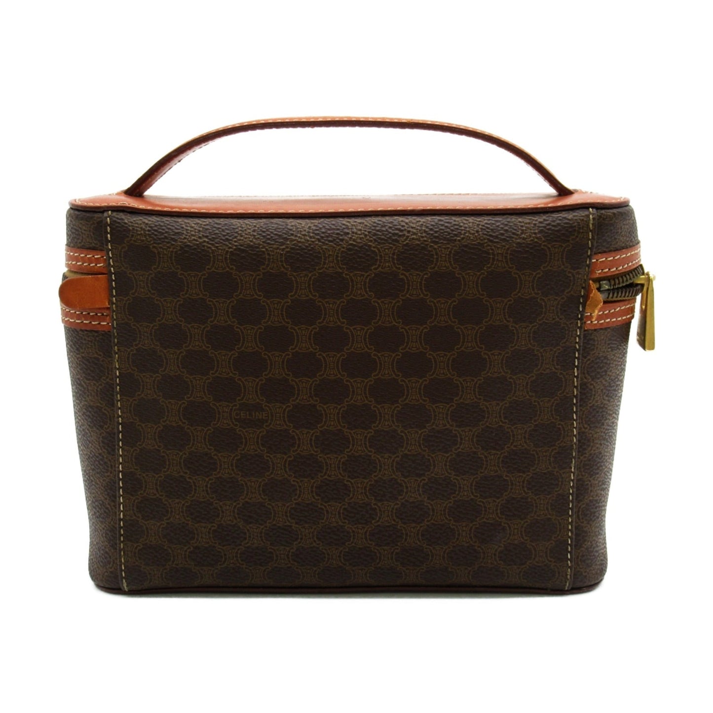 Celine Vanity bag Brown PVC coated canvas