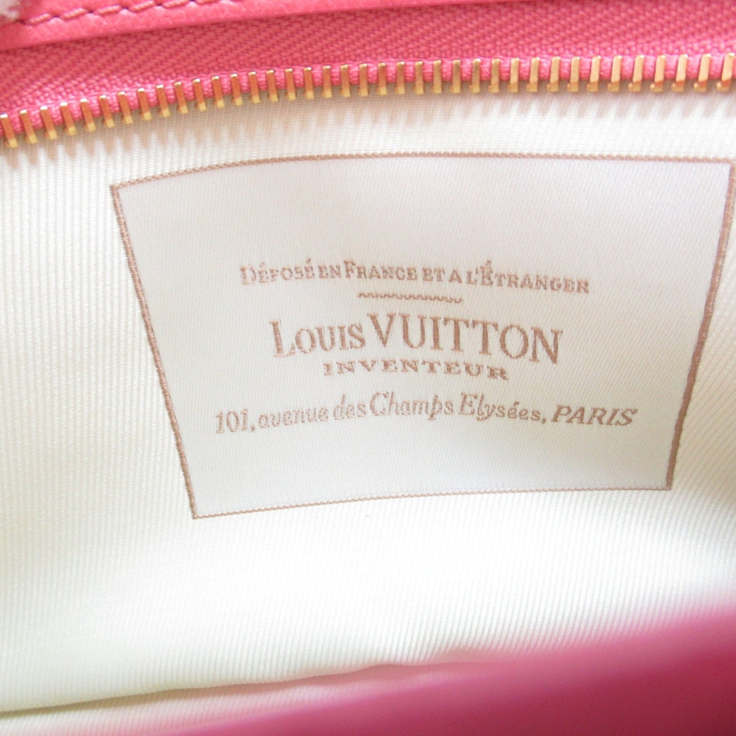 Louis Vuitton Pochette Accessoires Accessory Pouch Pink Rose PVC coated canvas Monogram Sabia M93069