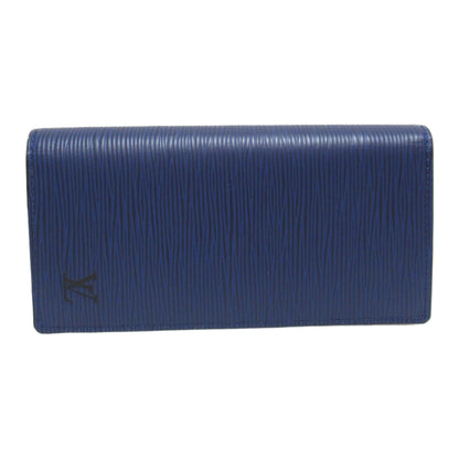 LOUIS VUITTON Portefeiulle Braza Bifold long wallet Navy Epi leather M81371