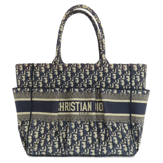 Christian Dior Navy Canvas Tote Bag ()