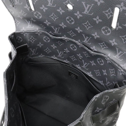 LOUIS VUITTON Monogram Eclipse Steamer PM Handbag Shoulder Bag Leather M44731