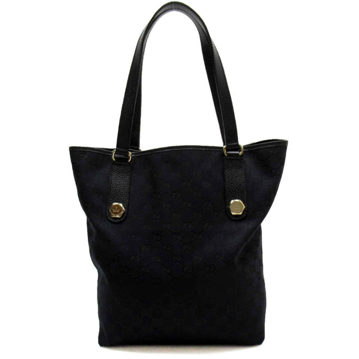 Gucci Black Gg Canvas Shoulder Bag ()