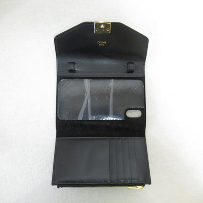 Celine Phone folder Black leather 10C543BLJ38NO