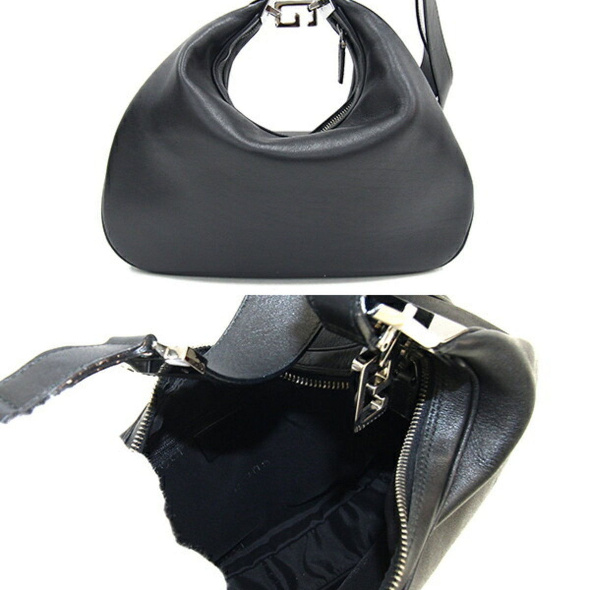 Gucci Black Leather Shoulder Bag