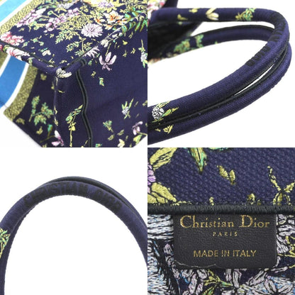 Christian Dior Navy Canvas Handbag Tote Bag ()