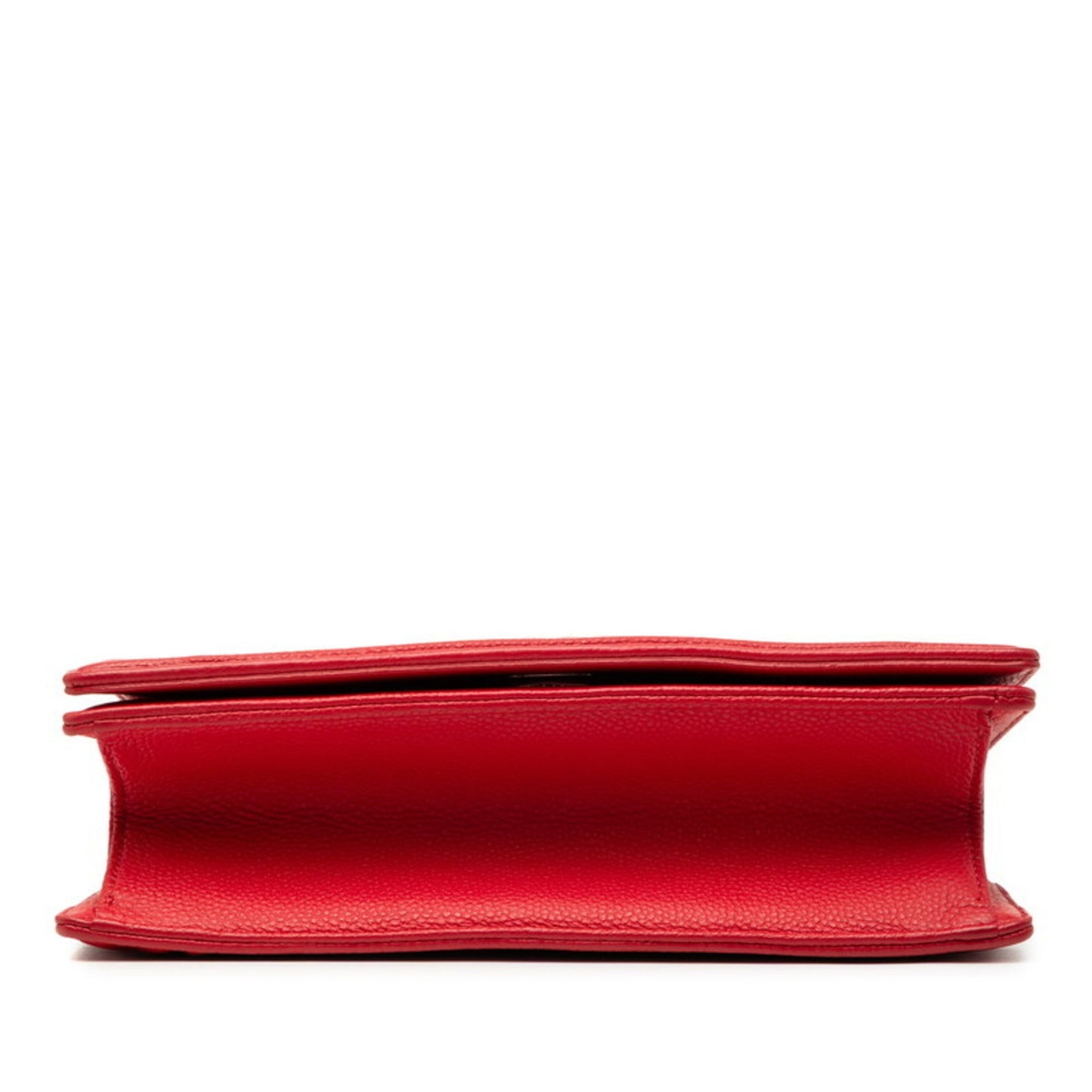 Christian Dior Red Color Leather Shoulder Bag ()