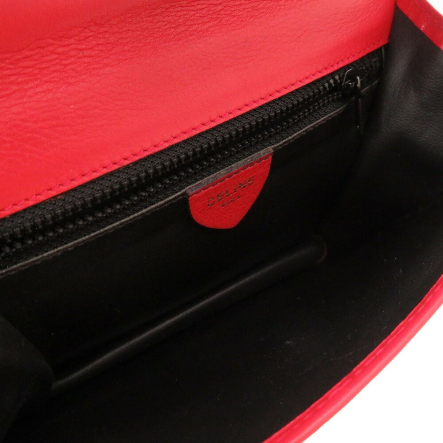 Celine leather red handbag