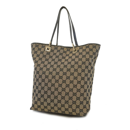 Gucci 002 1098 Women's GG Canvas Tote Bag Black