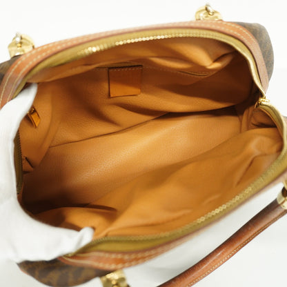 Celine  Macadam Handbag Women's PVC,Leather Brown