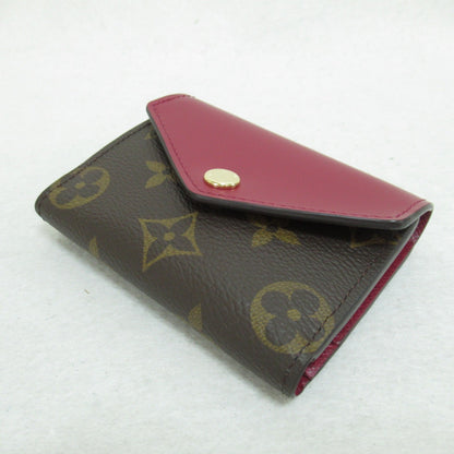 LOUIS VUITTON Portefeiulle Zoe tri-fold wallet Brown Bordeaux system Fuschia Monogram PVC coated canvas M62932