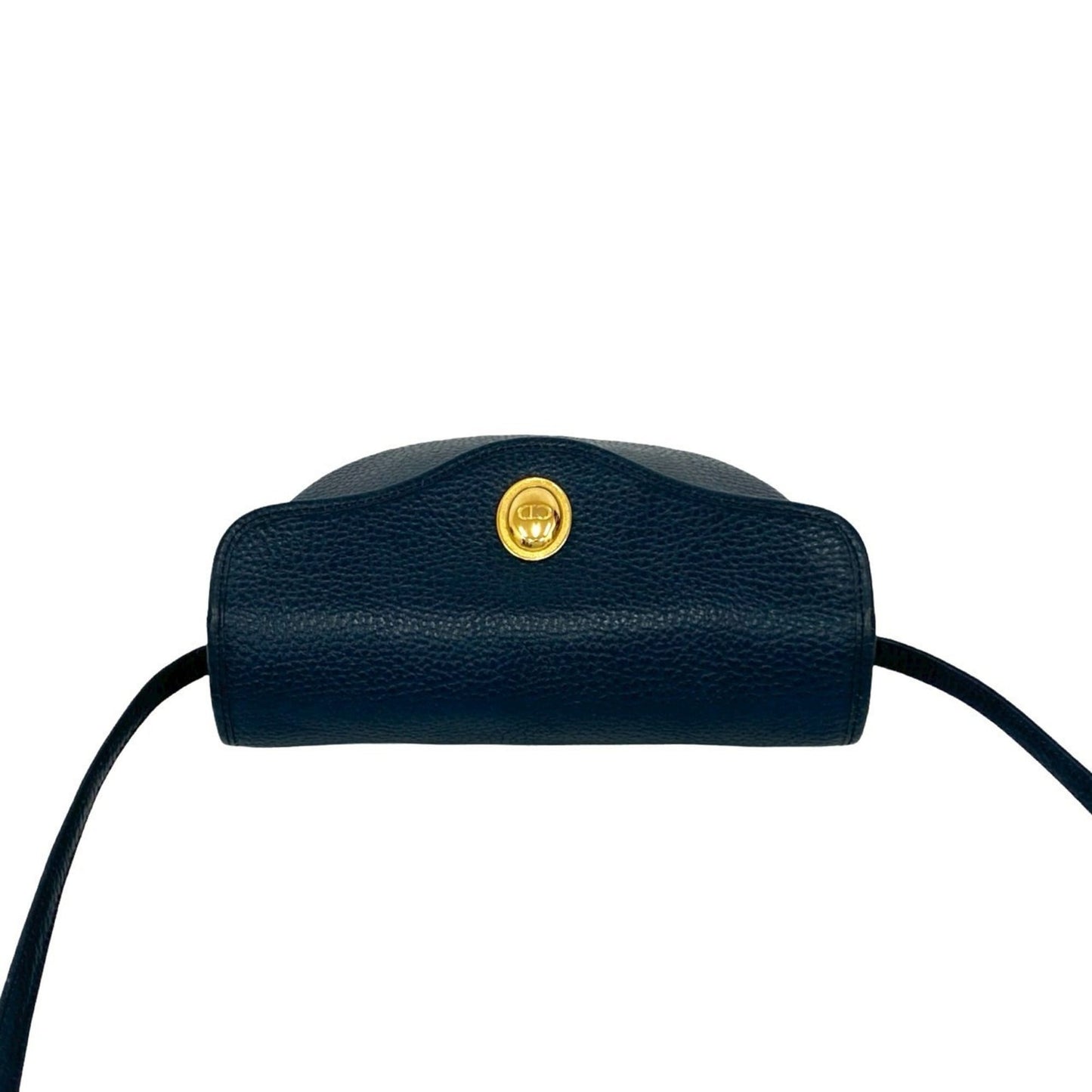 Christian Dior Navy Leather Pochette Shoulder Bag ()