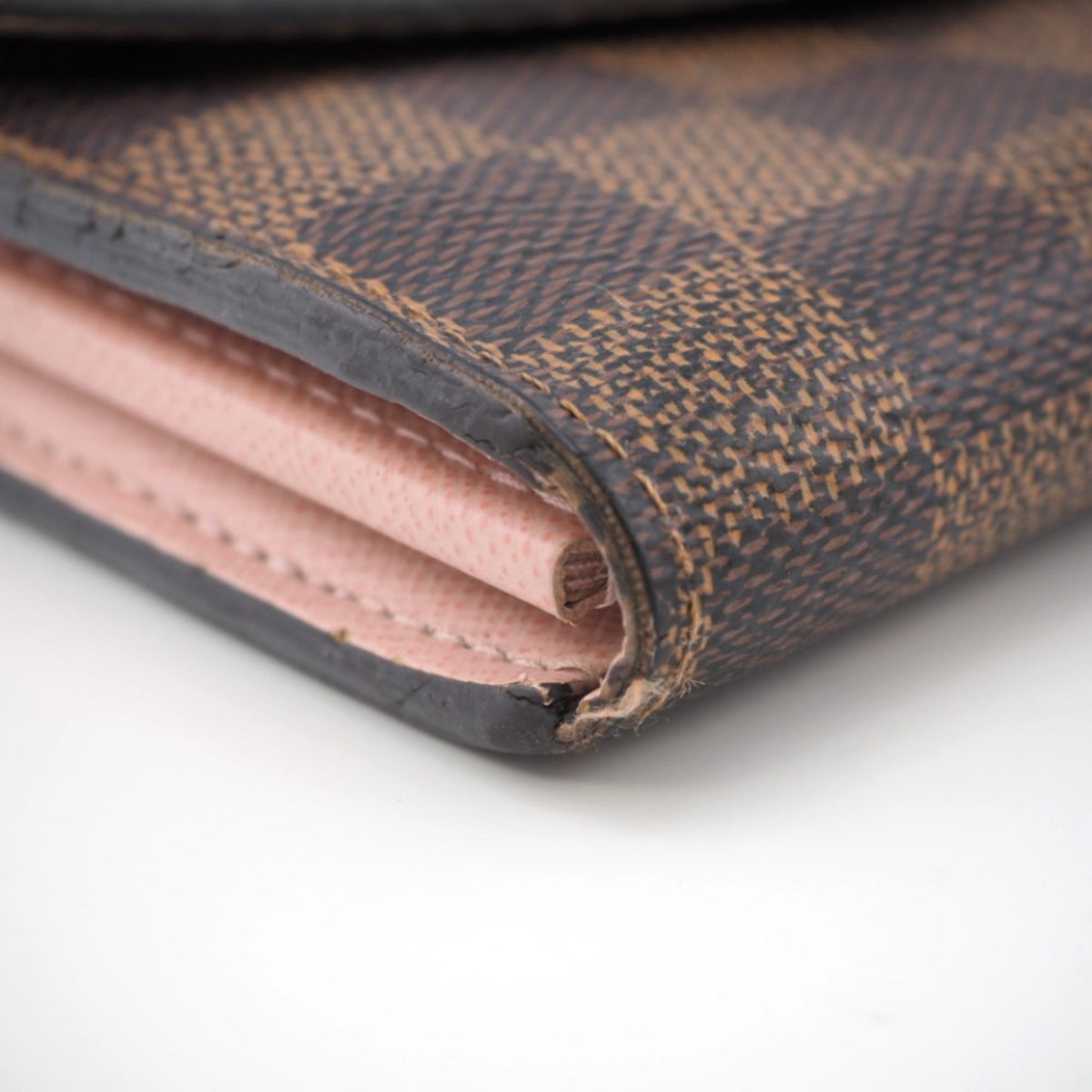 LOUIS VUITTON N60114 Portefeuil Sarah Damier Long Wallet Brown Women's