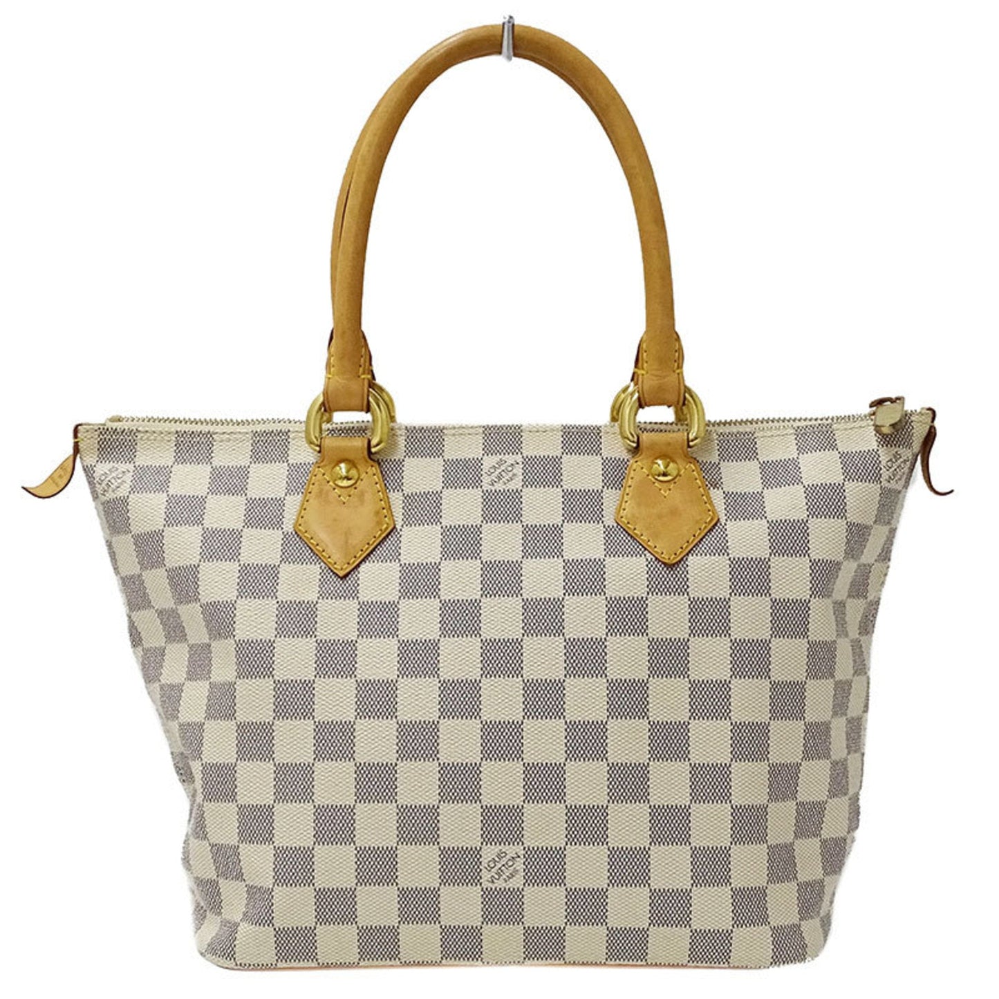 Louis Vuitton Bag Damier Azul Ladies Tote Handbag Saleya PM N51186 White Gray