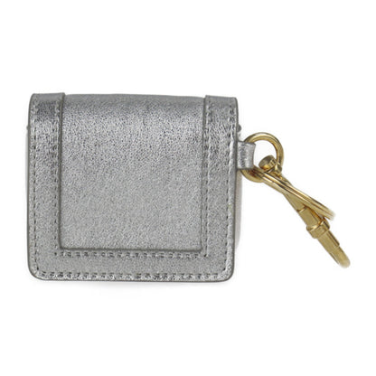 Celine Envelop Airpods Keyring Envelope key ring holder 1GH403DPS.36AG lambskin silver gold metal fittings earphone case