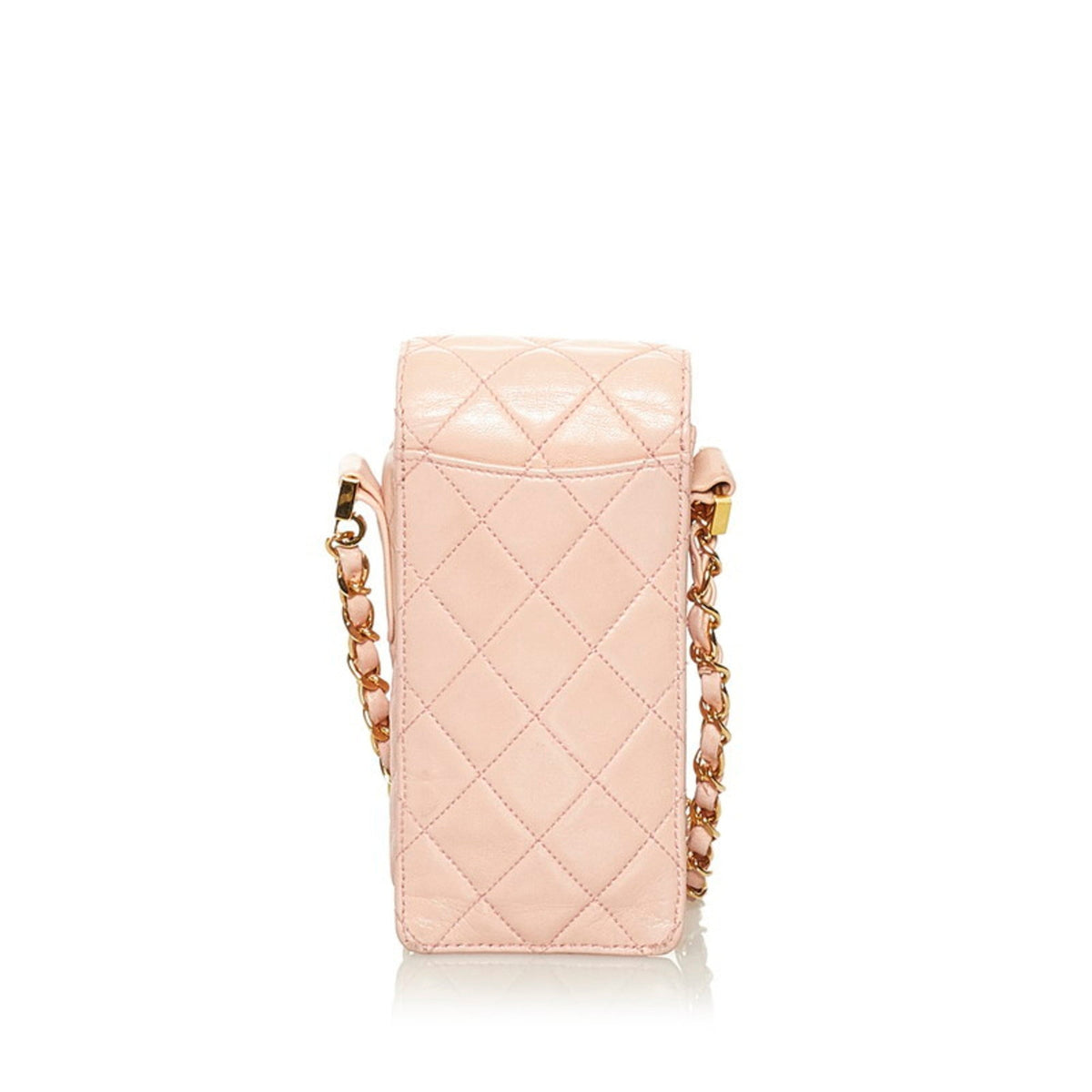 Chanel matelasse chain shoulder bag pink leather ladies CHANEL