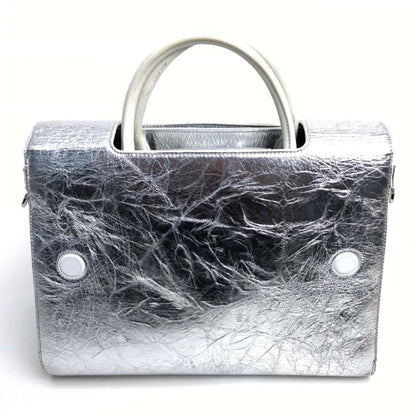 Christian Dior Silver Leather Handbag ()