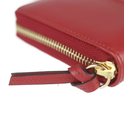 Gucci Long Wallet 453393 Leather Red Round Zipper