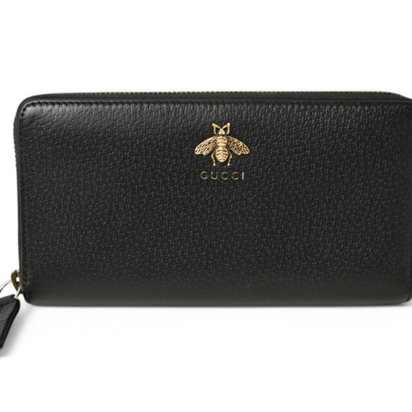 Gucci Animalier Black Leather Coin Purse/Coin Case ()
