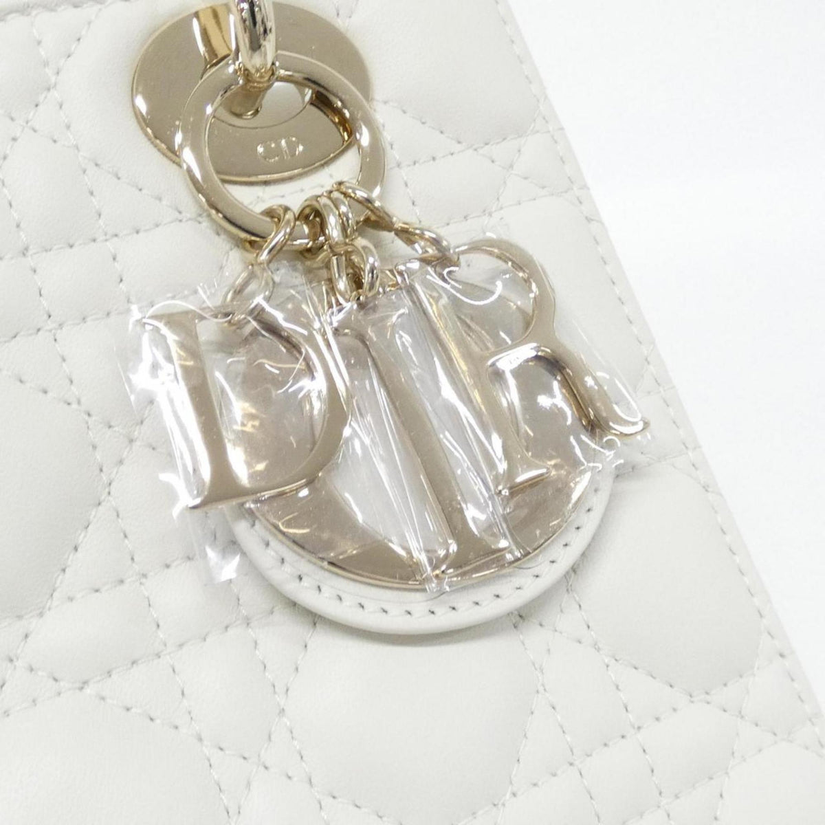 Christian Dior White Leather Handbag ()