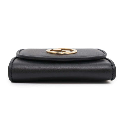 Gucci Black Leather Chain/Shoulder Wallet