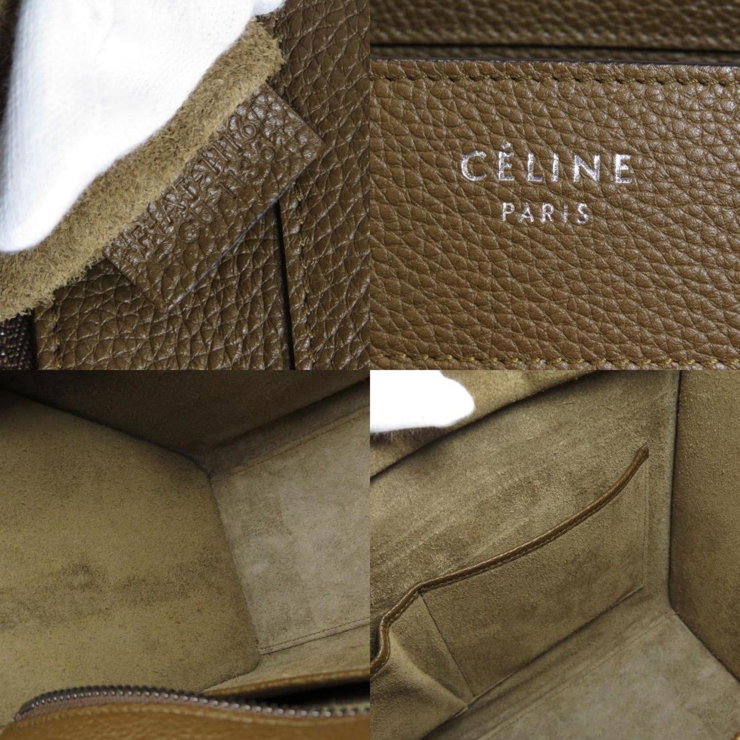 Celine Luggage Micro Handbag Calf Ladies