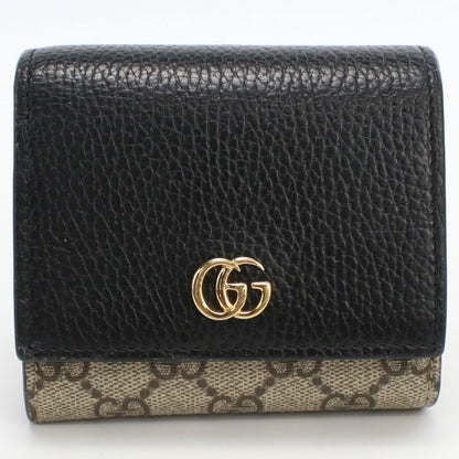 GUCCI Medium GG Marmont 598587 17WAG 1283 Bifold Wallet PVC Ladies