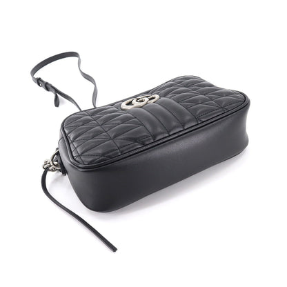 Gucci GG Marmont Small Shoulder Bag Leather Black 447632