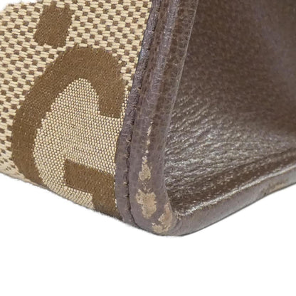 Gucci Brown Camel Canvas Handbag