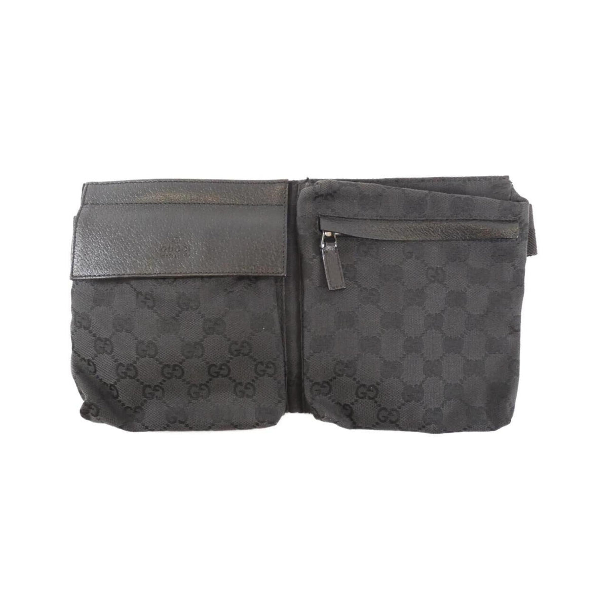 Gucci Black Gg Canvas Fanny Pack ()