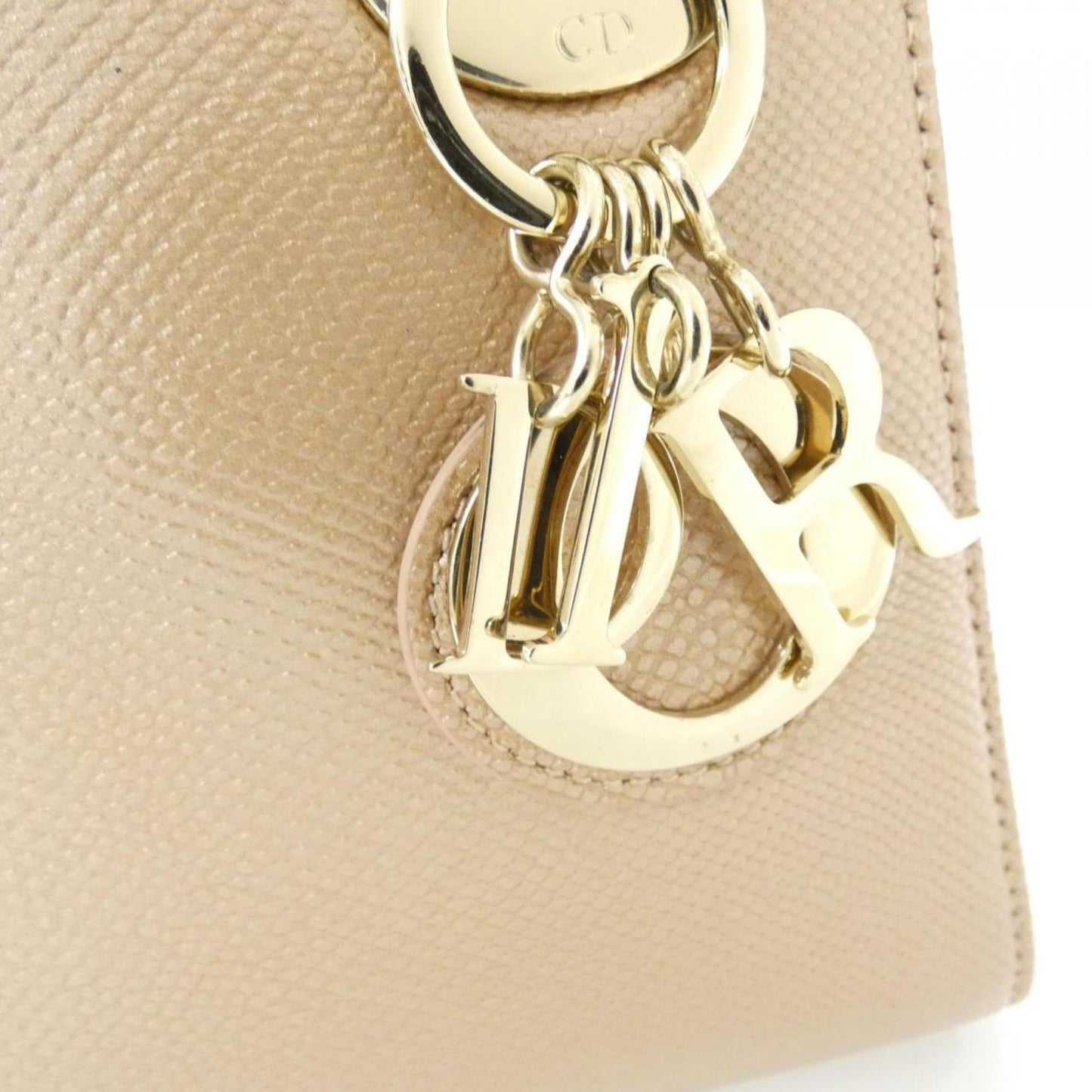 Christian Dior Pink Beige Handbag ()