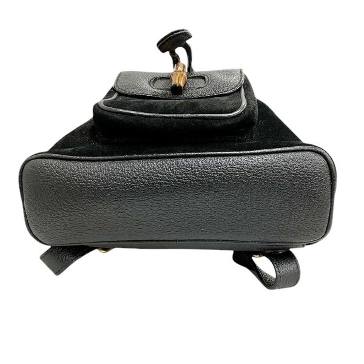 Gucci Black Suede Leather Backpack