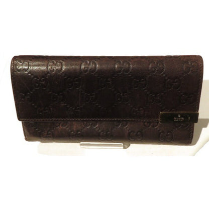 Gucci Dark Brown Leather Coin Purse/Coin Case ()