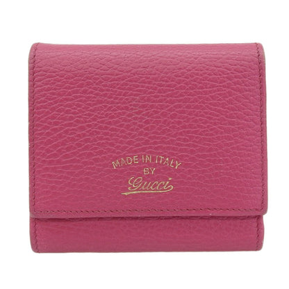 Gucci Pink Leather Wallet (Tri-Fold) ()