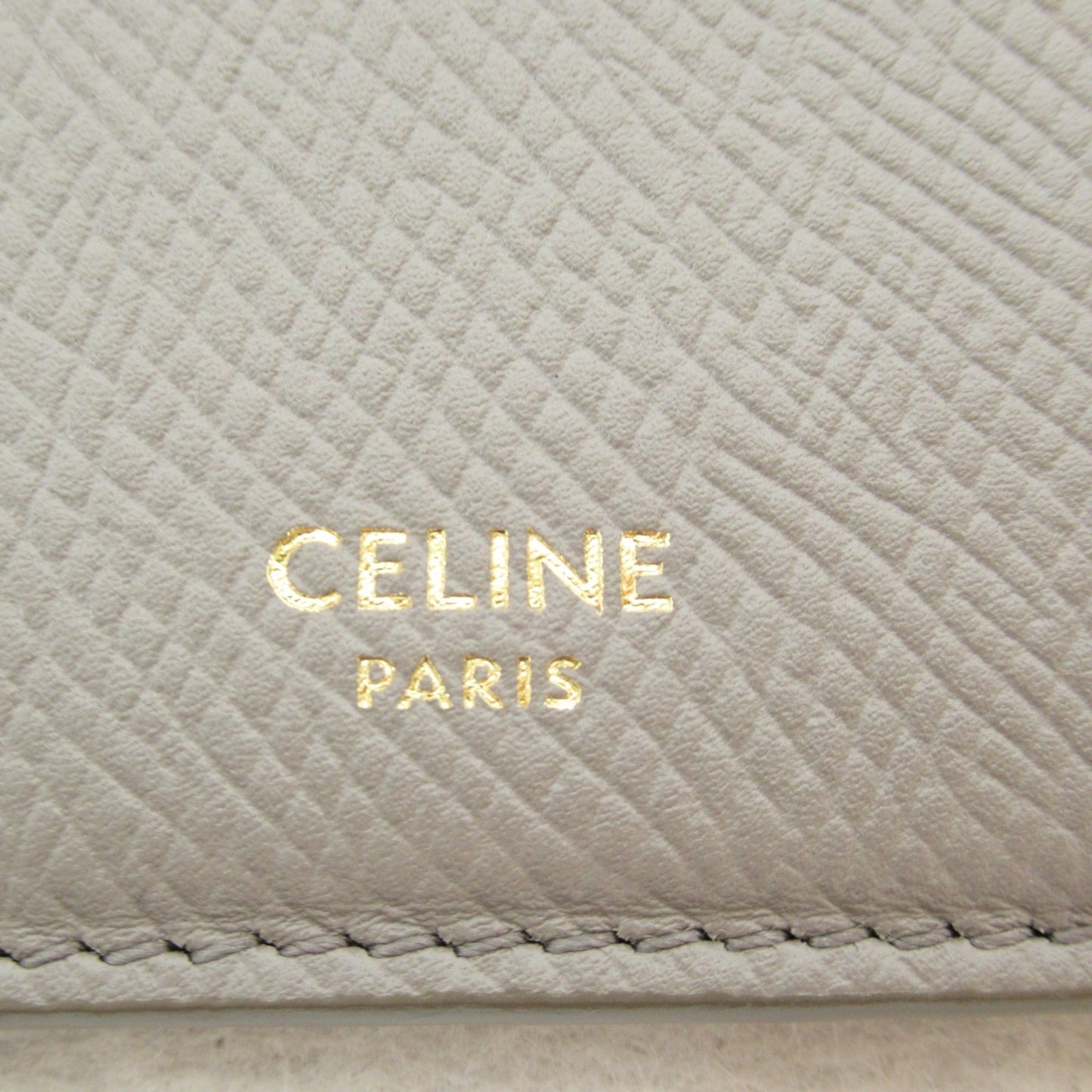Celine Card Case Gray Gurege leather
