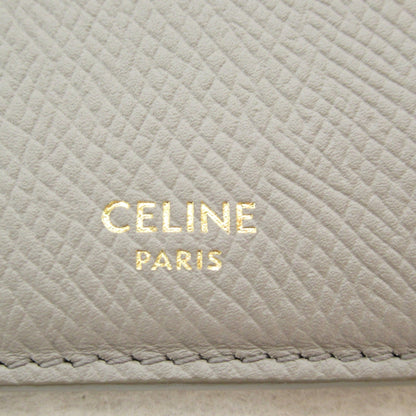 Celine Card Case Gray Gurege leather