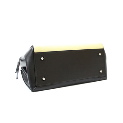 Celine Handbag Edge Overseas Large Black Yellow Women's Leather