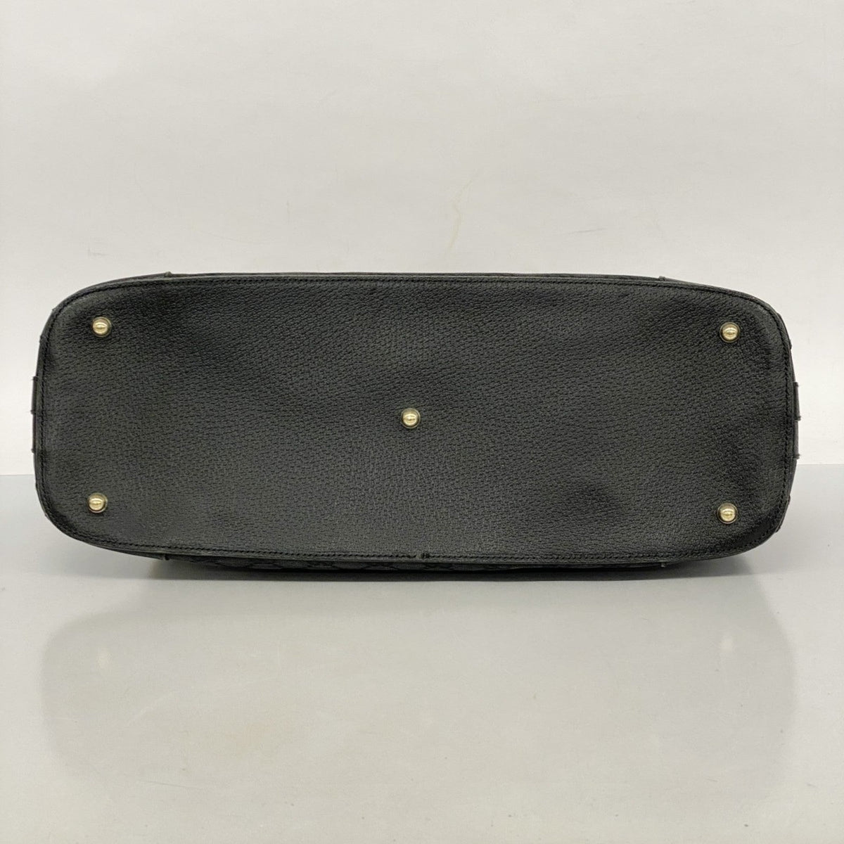 Gucci Black Canvas Leather Handbag