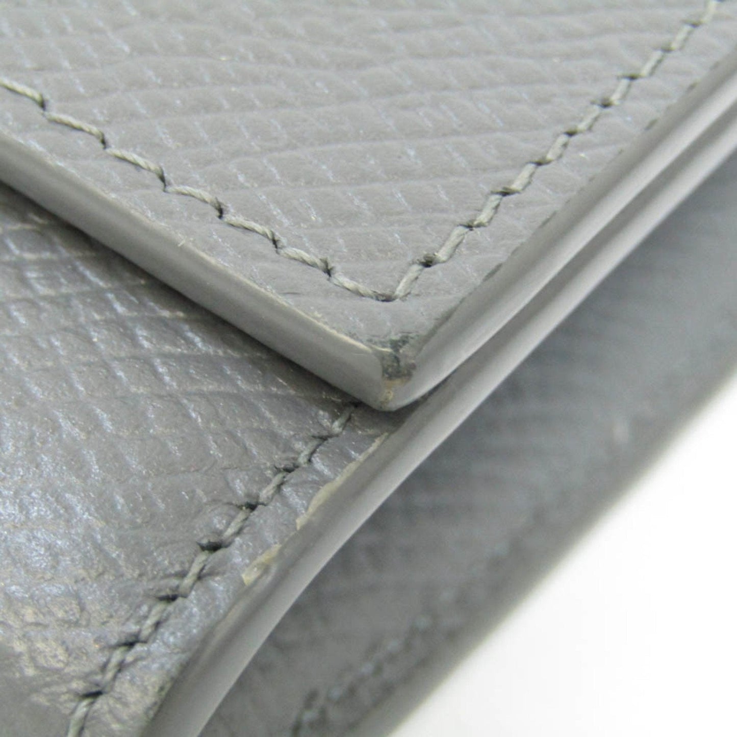 Celine Large Flap Wallet 10B563BEL Women's Calfskin Long Wallet [bi-fold] Gray