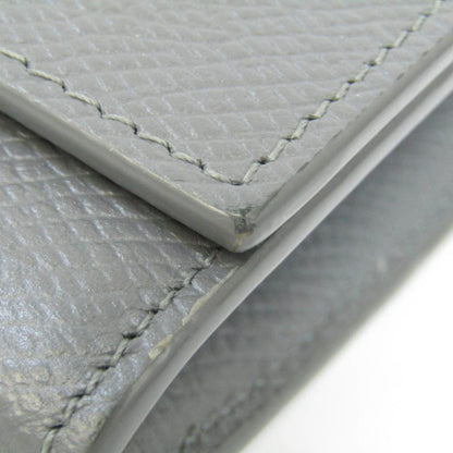 Celine Large Flap Wallet 10B563BEL Women's Calfskin Long Wallet [bi-fold] Gray