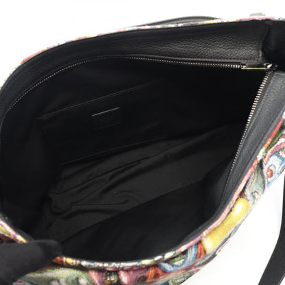 Christian Dior Multi-Color Canvas Leather Shoulder Bag ()