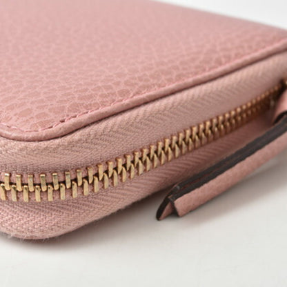 Gucci wallet GUCCI folding swing leather light pink 354497