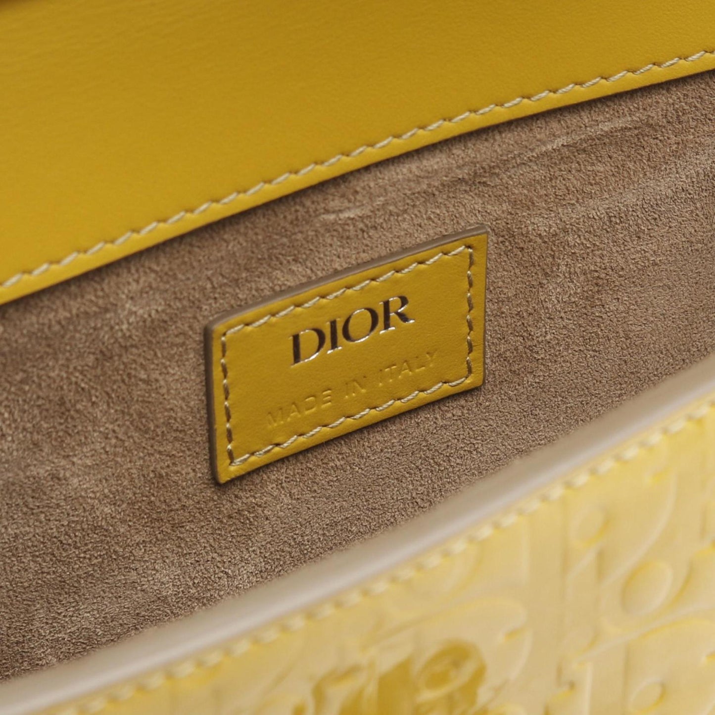Christian Dior Yellow Patent Leather Shoulder Bag ()