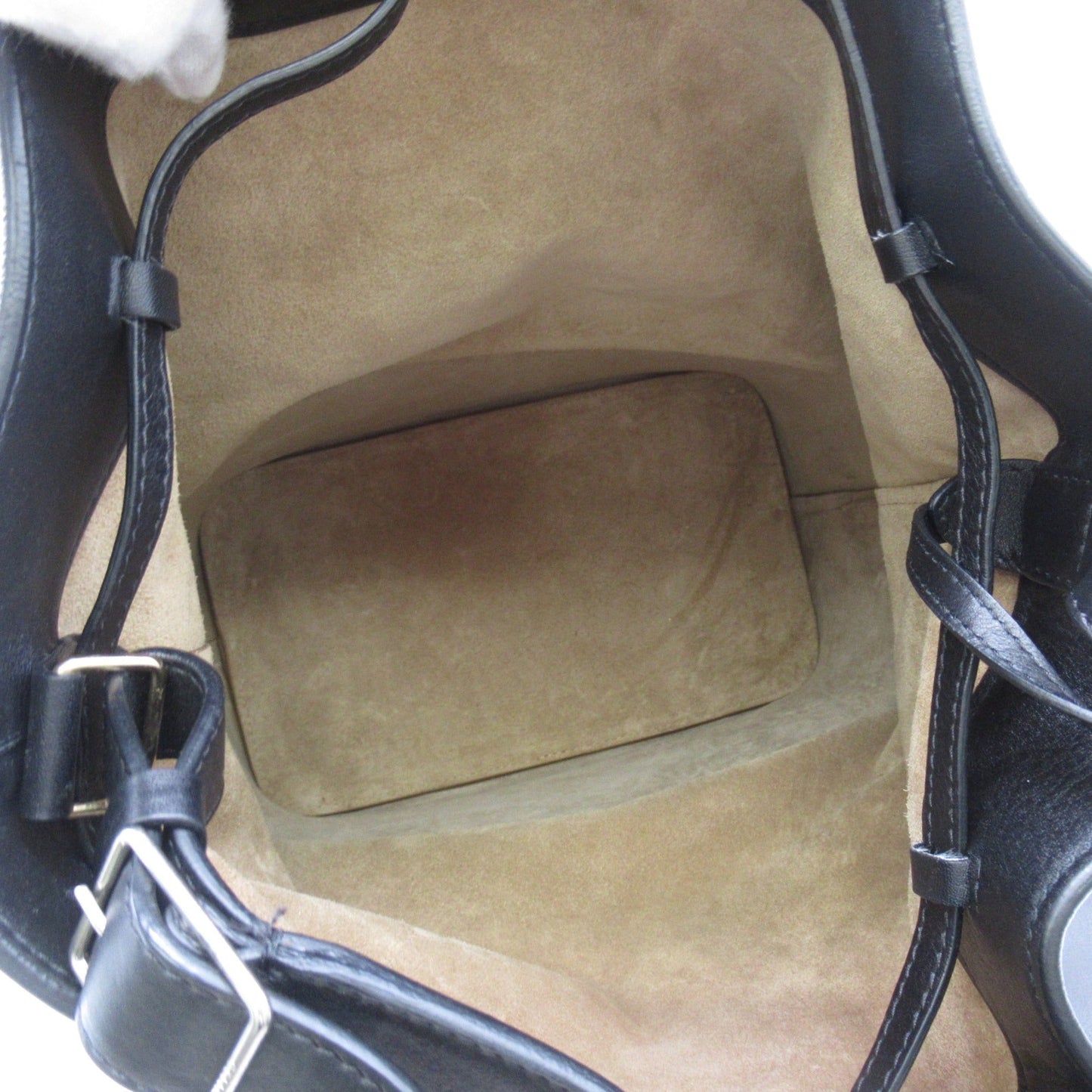 Celine bucket bag medium Black leather