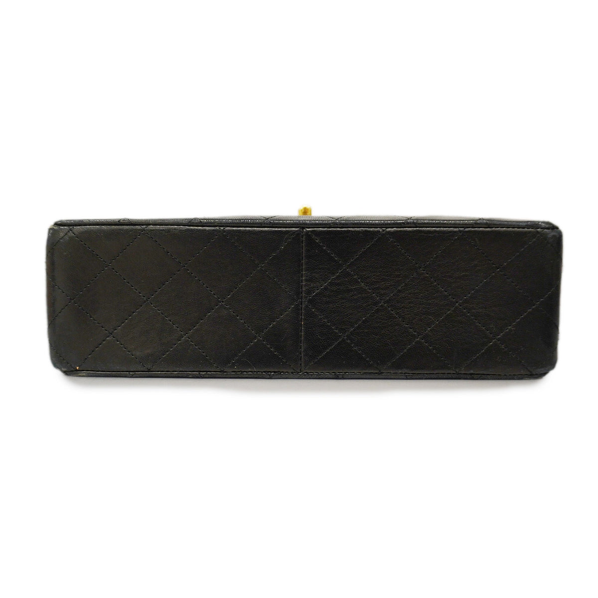 ChanelAuth  Matelasse W Flap W Chain Lambskin Women's Leather Shoulder Bag Black
