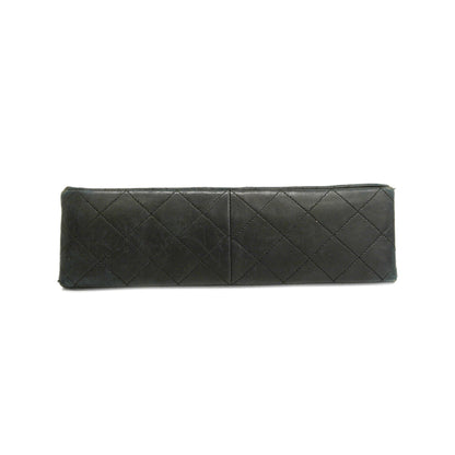 CHANEL Matelasse W Flap W Chain Lambskin Women's Leather Shoulder Bag Black