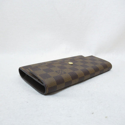 LOUIS VUITTON Porte TresorLong Wallet Brown Damier PVC coated canvas N61215