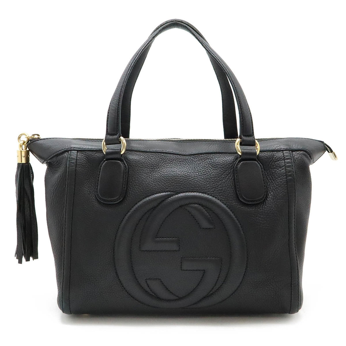 Gucci Soho Black Leather Handbag Tote Bag ()