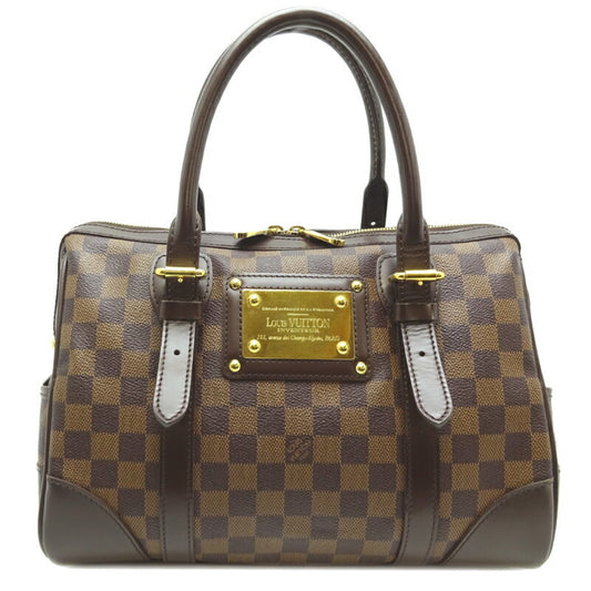 Louis Vuitton Berkeley Ladies Handbag N52000 Damier Ebene (Brown)