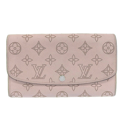 LOUIS VUITTON Portefeuille Iris Long Wallet M60145 Monogram Mahina Magnolia Pink TN2187 Ladies